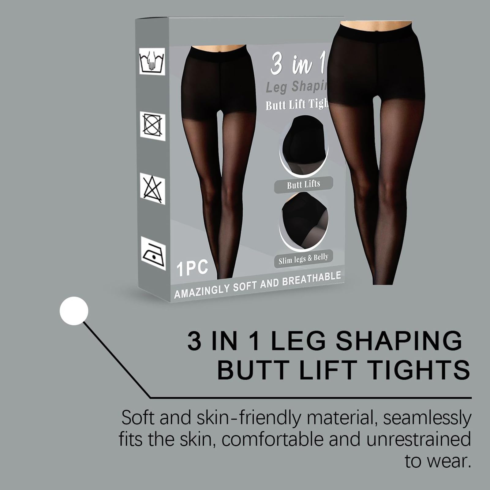 Compression Pantyhose, Support Stockings Tights, Breathable Shaping Leggings, Slimming High-Stretch Fit for Work, Dance, Date, Home, Social Gathering Wear, 4.37x1.06x6.02 inches