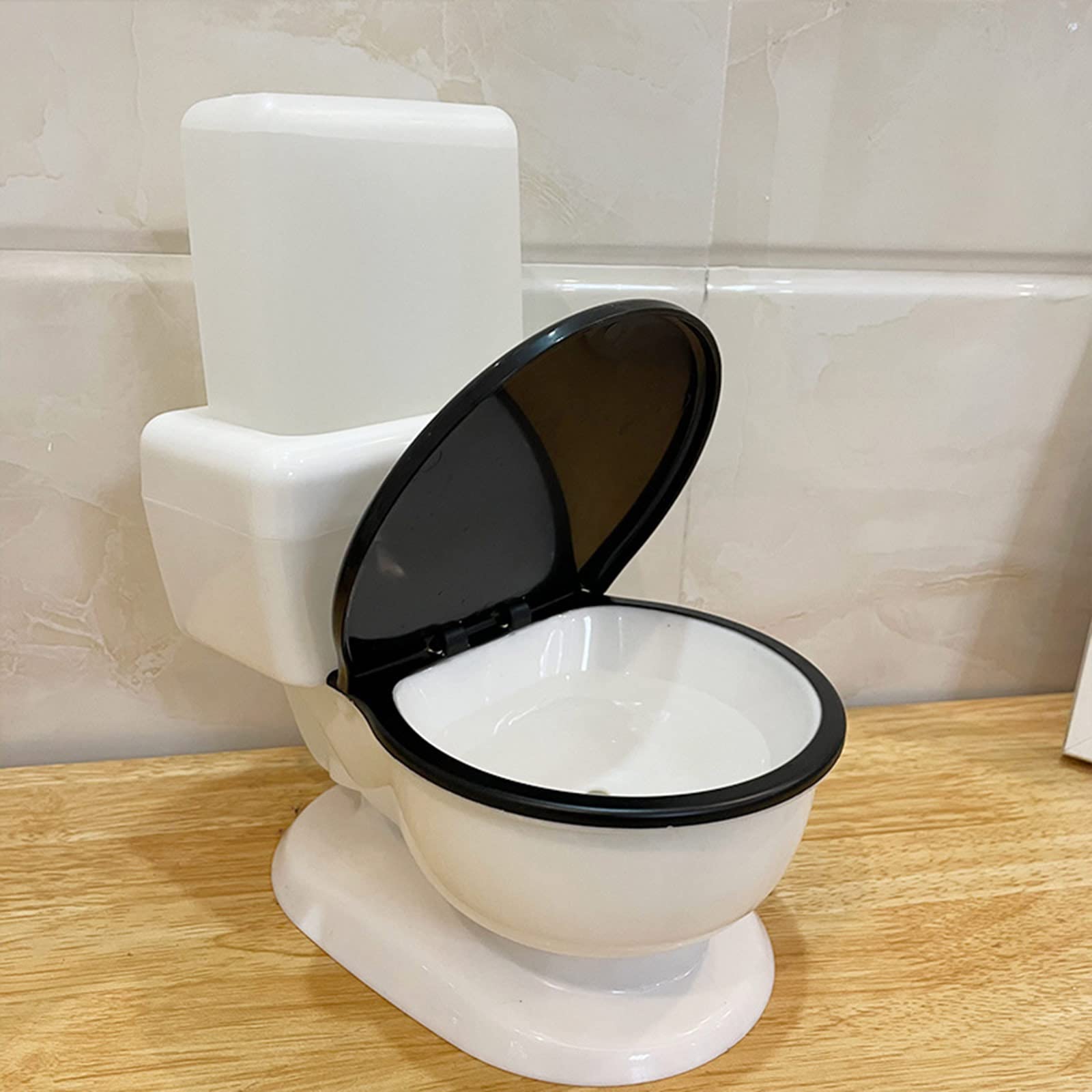 Fuente de Agua para Gatos Forma de Inodoro Divertida Bebedero automático para Mascotas Dispensador de Agua silencioso Alimentado por Gravedad 650 ml Sin Filtro para Gatos Bebedero Dispensador