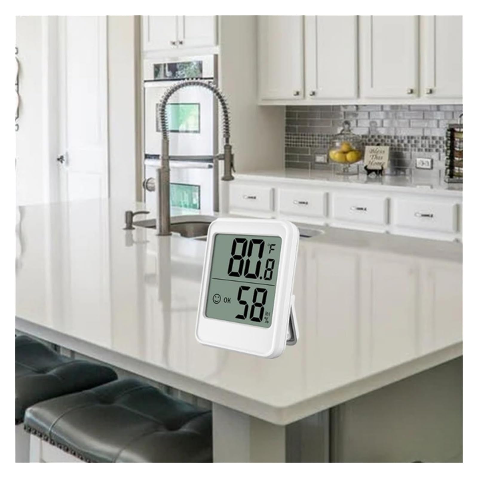 Termohigrómetro Digital LCD, termómetro higrómetro, medidor de Humedad y Temperatura para Interiores, Sensor, estación meteorológica