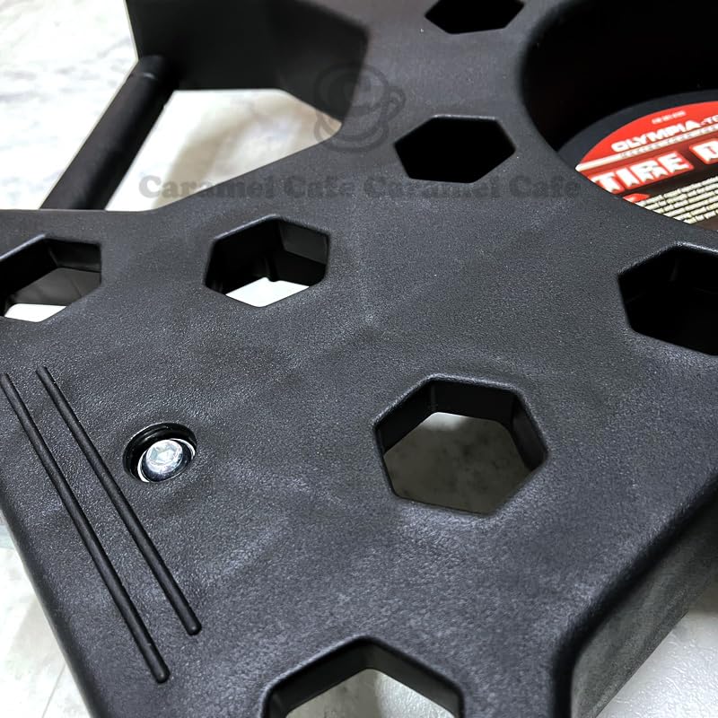 Amazon | OLYMPIA TOOLS タイヤドーリー ブラック 黒 耐荷重 136kg