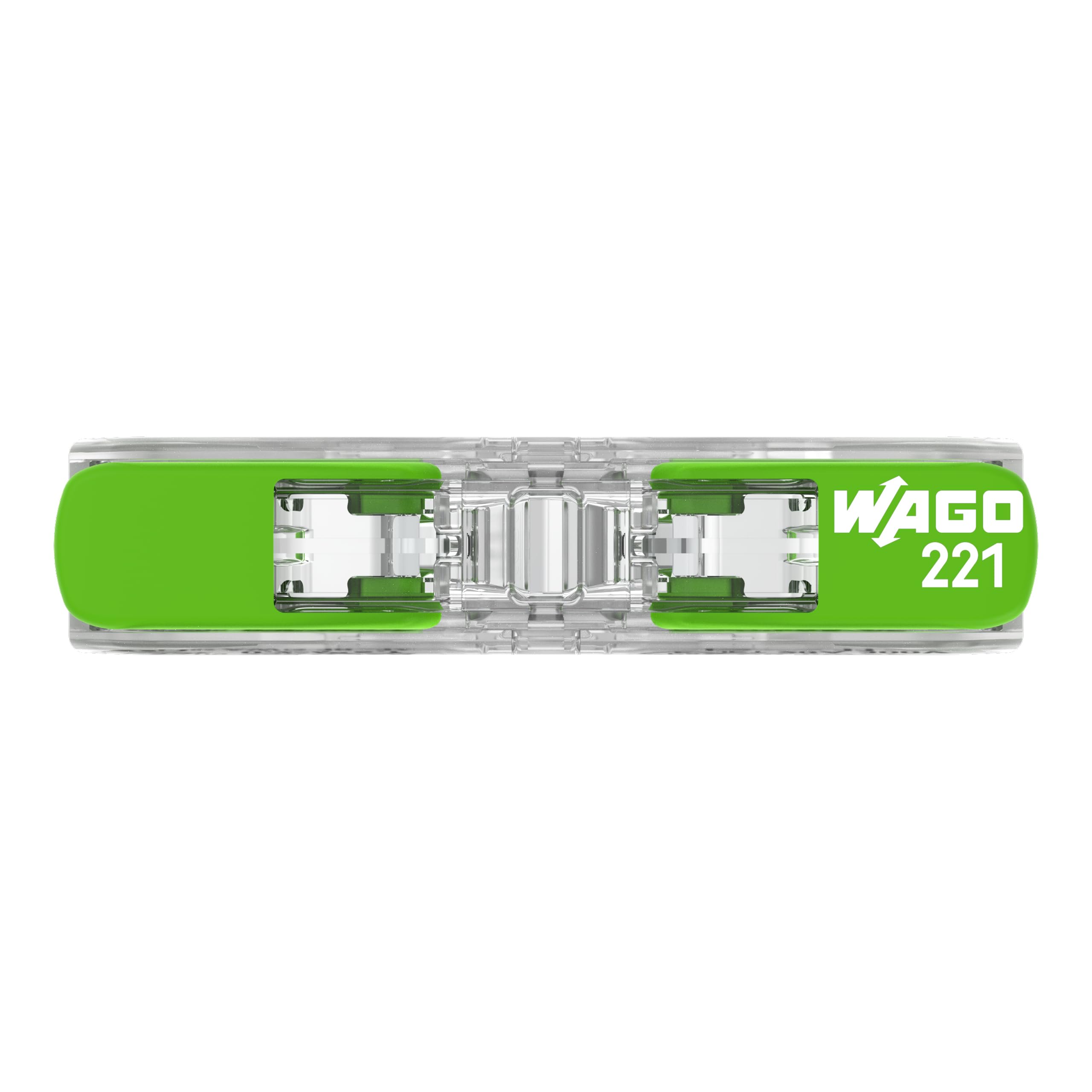 WAGO Green Range 2-przewodowe złącze przelotowe z dźwignią 221-2431 | przekrój znamionowy: 4 mm², z dźwignią, odpowiednie do wszystkich rodzajów przewodów, 60 sztuk
