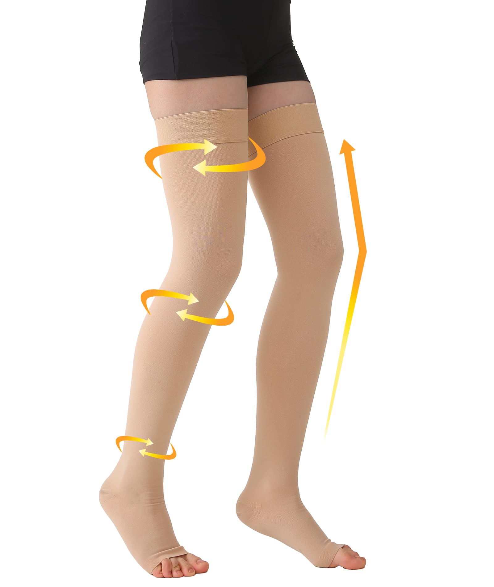 MGANG Thigh High Open Toe
