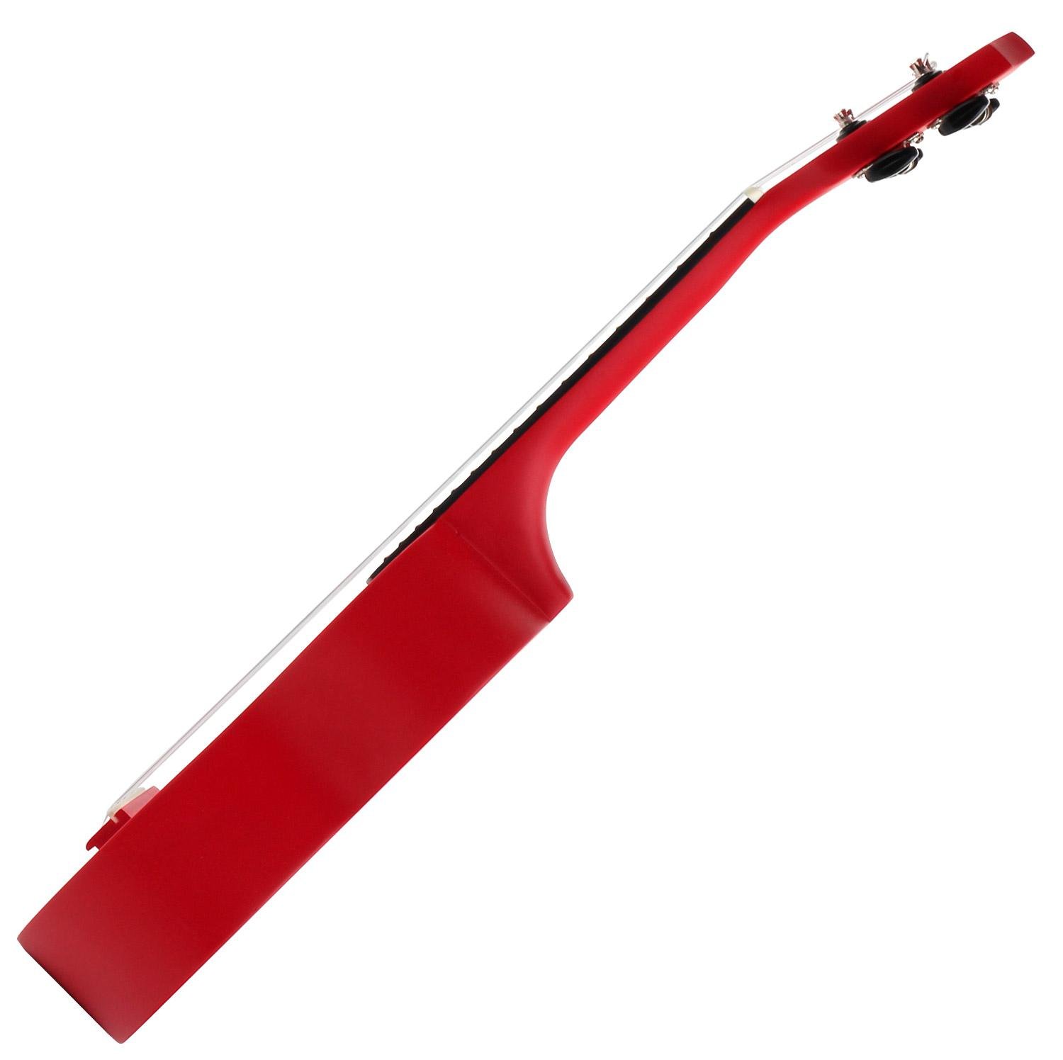 Classic Cantabile US-100 RD Ukulele Soprano Rosso - Set con Custodia | Mensura Soprano (34, 5 cm), Cassa in tiglio, Manico in acero, 15 tasti, Punti di riferimento al 5°, 12° e 15°, 5 mm