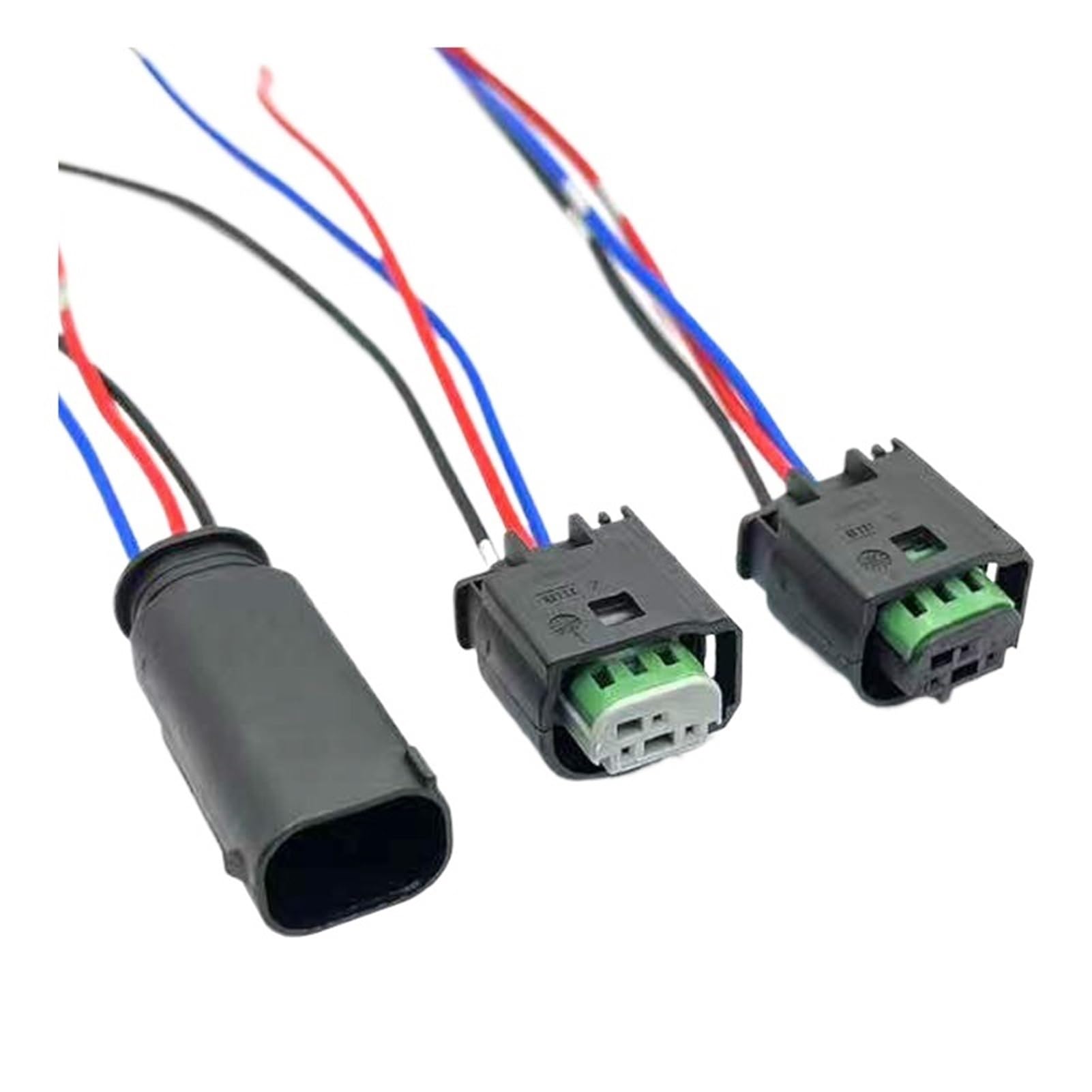 Lot de 1/5/10/20 connecteurs de faisceau de câbles de capteur de stationnement à 3 broches 2-967642-1 1J0 972 483 A 8E0971934, prise de câble étanche for voiture(3p female A,1 S)