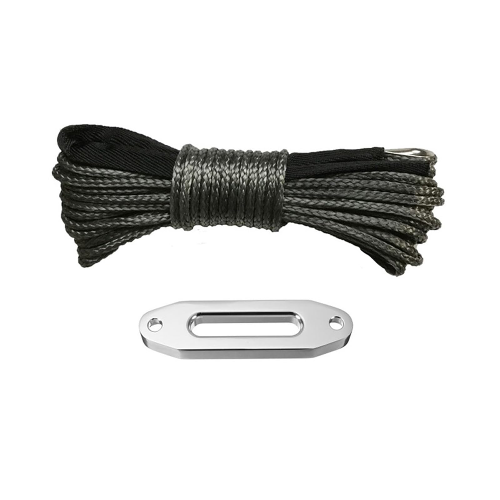 Mthckxjbsuz Nero Winch Rope, 6Mm*15M And 4000Lbs Fairlead Synthetic Atv/Utv Winch Cable Rope Line For Tractor Tug(Nero)