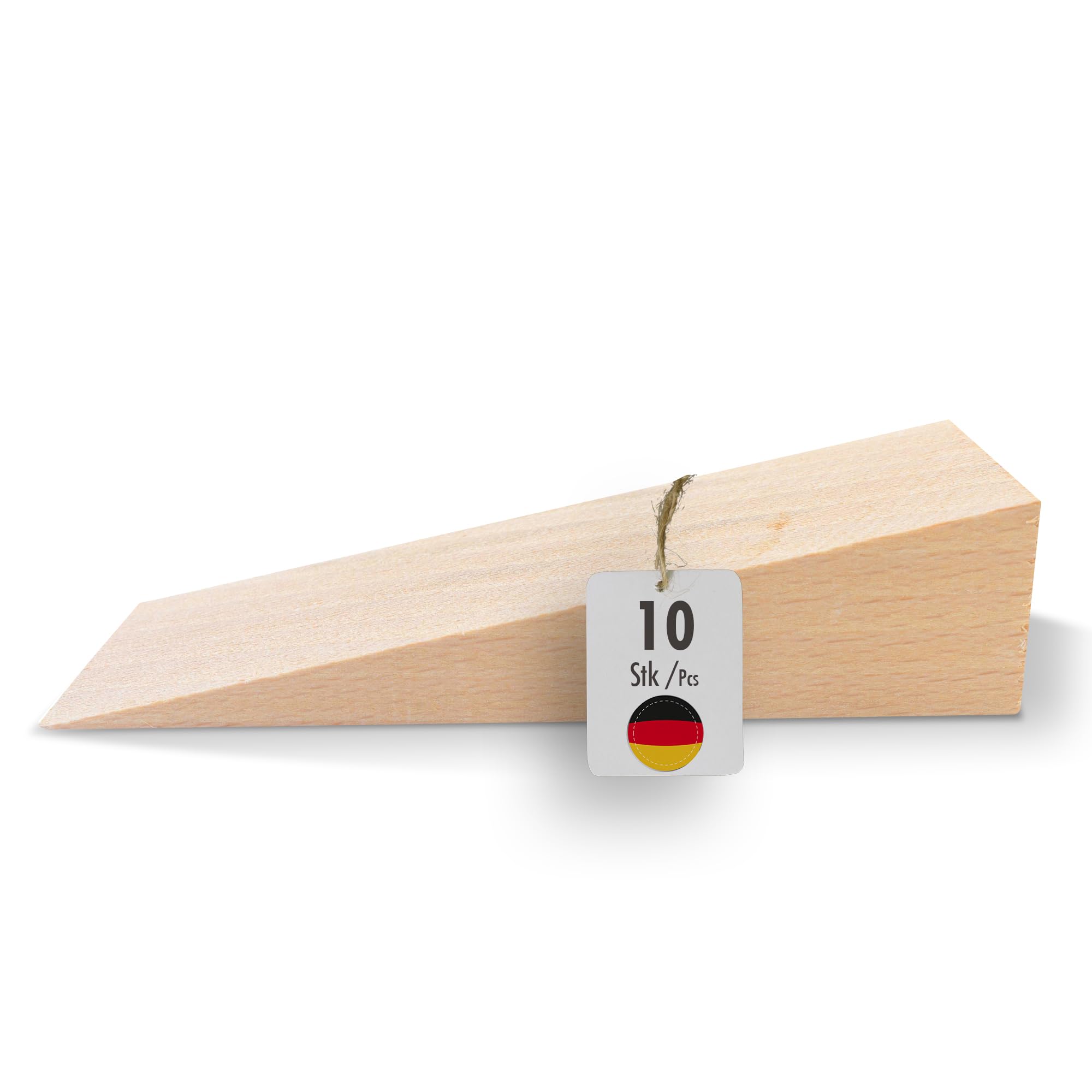 haggiy Hardwood Wedge, Wooden Wedge Set, Natural Beech Wedges, Door Stopper, Ideal for Furniture Assembly, DIY