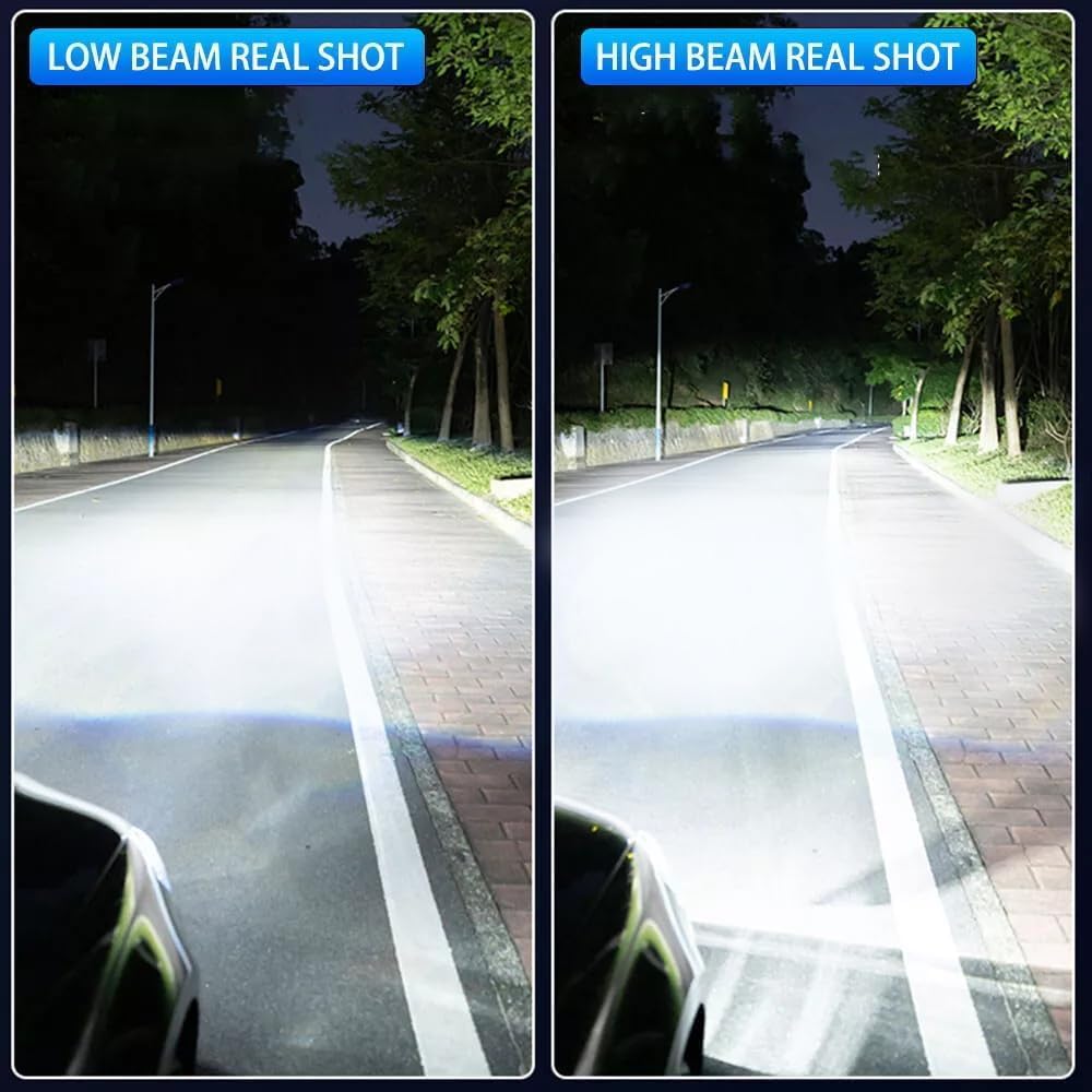 Compatible with Kawasaki Ninja EX300 300 (year:2012-2017) Headlight Bulbs, H7 Motorcycle Headlight Bulbs or Fog Light, 500% bright 12000LM 6000K White,Interior lights;2-Pack