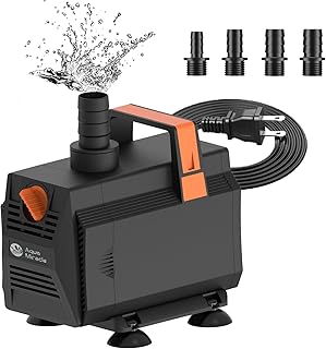 10 Rock Garden Fountain Ideas for Natural Landscapes 8 AquaMiracle 880GPH Aquarium Water Pumps (3330L/H, 45W) Fountain Pump Pon...