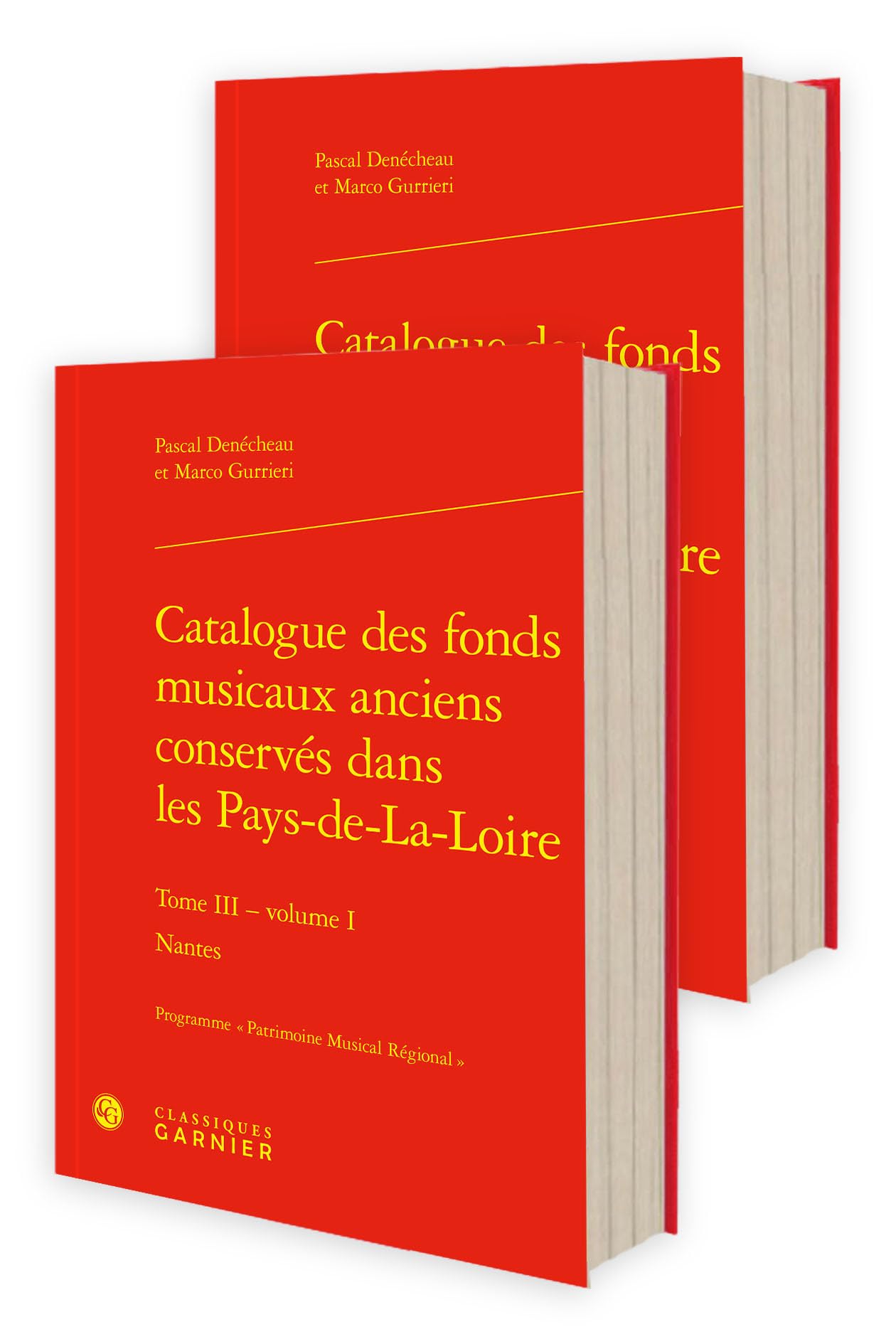 Fonds musicaux anciens de Nantes Tome III grand guide historique