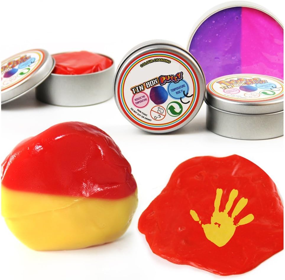 Putty Slime Toy 2 Ounce Bouncing Playdough Temperature Sensor Color Changing Creative Toy for Adults,Kids