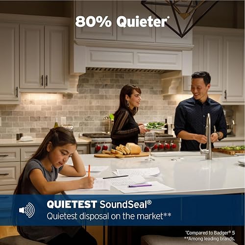 Miniatura 3 de InSinkErator EVOLUTION - Eliminación de basura de 1 HP de 1 HP, de alimentación continua, serie avanzada, color gris