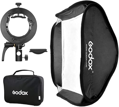 Godox Difusor de softbox plegable de 31x31 pulgadas 31.5x31.5 in con soporte tipo S para V1, AD200Pro, AD400Pro, TT350, V860II Series