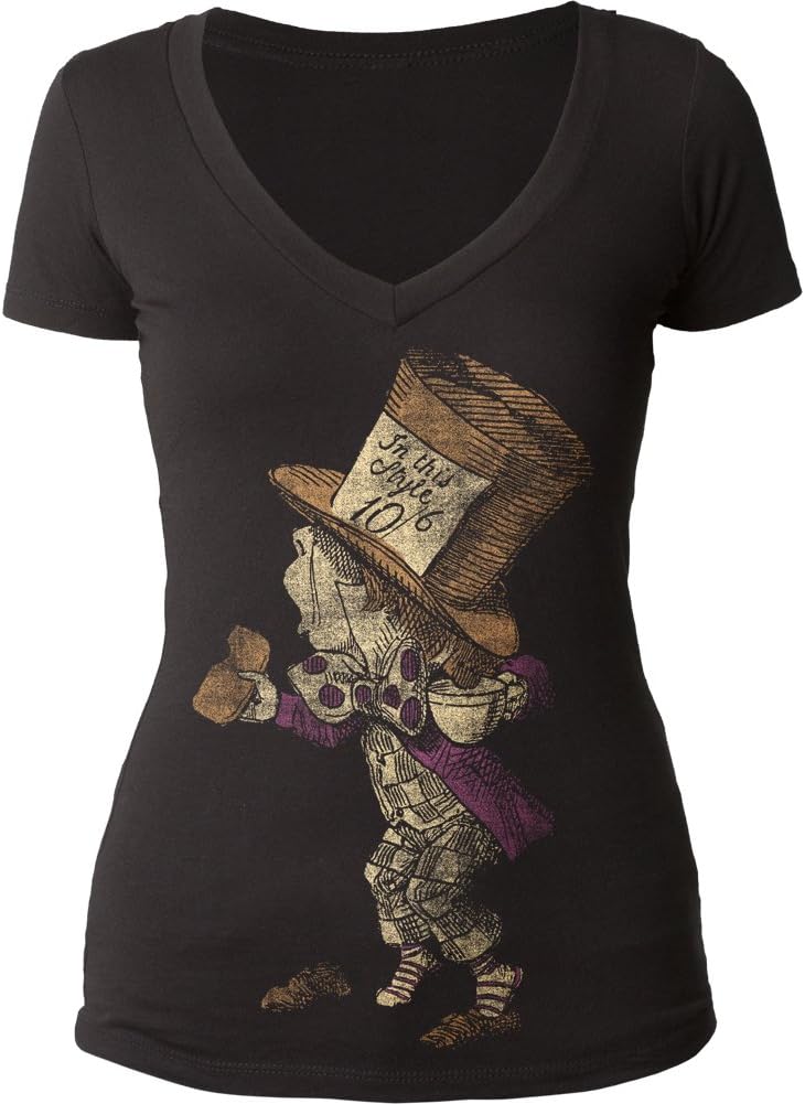 Alice in Wonderland Hatter Junior Top Black