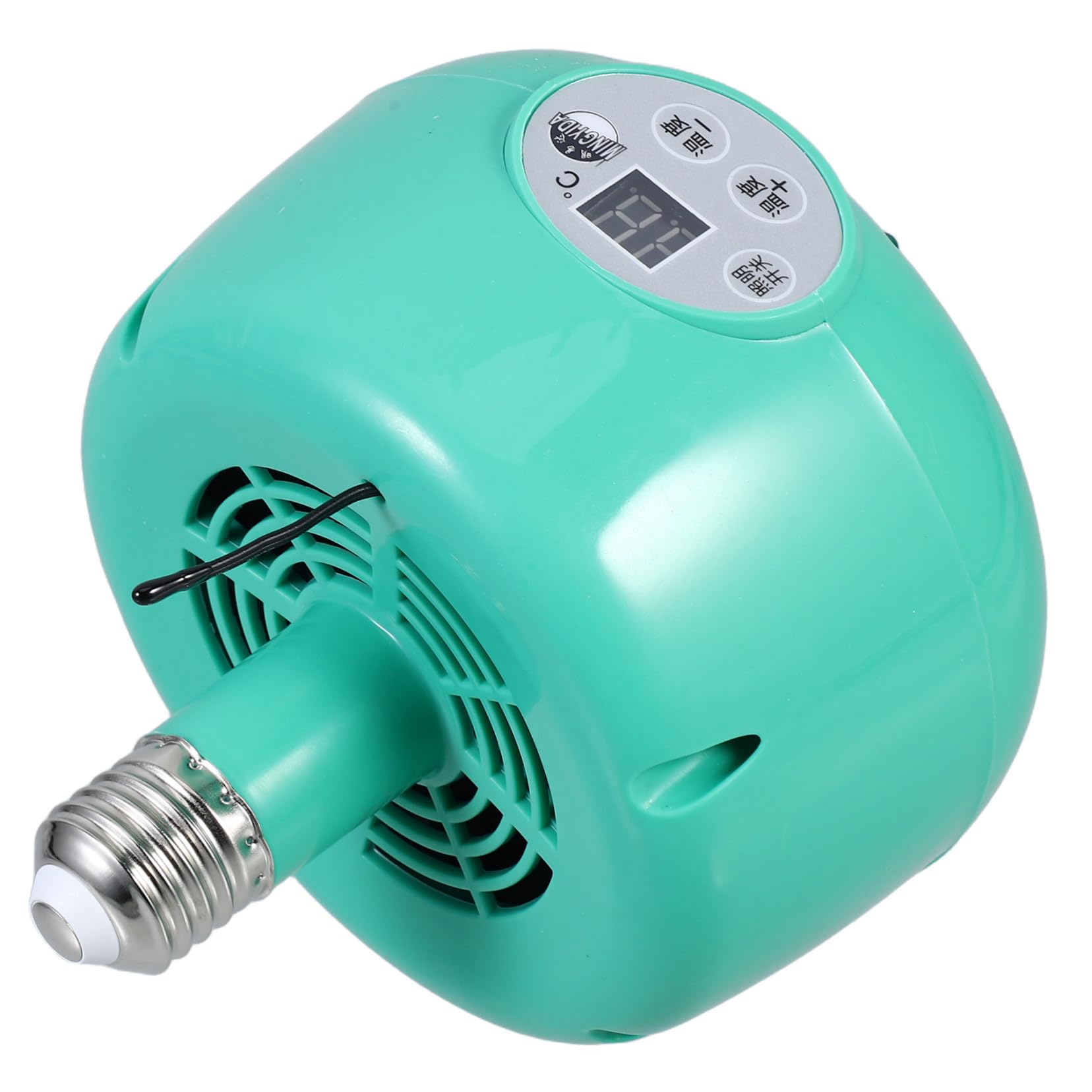 VICASKY Lampada Riscaldante per Animali Temperatura Intelligente, Verde | Emettitore in Plastica e Metallo, Luce Calda Led, per Roditori e Rettili