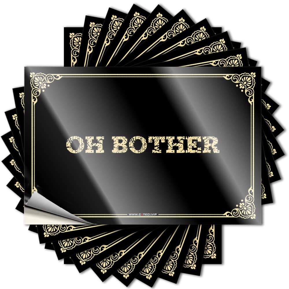Stickers - Smiley Face Laptop Oh Bother for Best Funny Outdoor Decor(8X12CM)