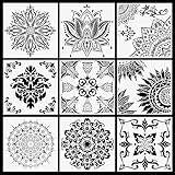 【9 Diversidad de estilo】: 9 plantillas con diferentes formas y patrones para satisfacer tus diferentes necesidades. Deja volar tu imaginación para crear más combinaciones