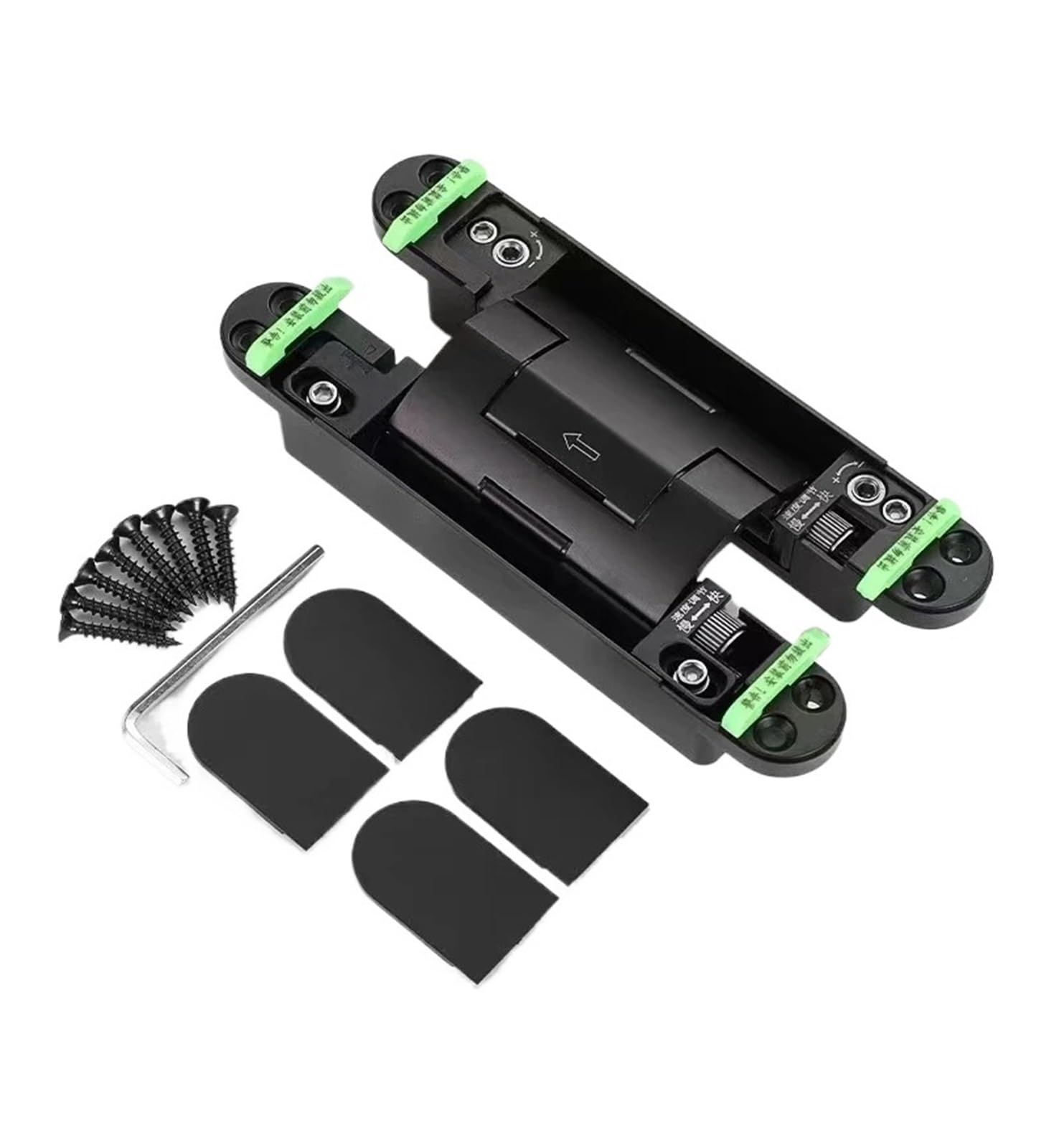 YMUGUEGH Adjustable hydraulic hidden hinge pure hidden door opening mute automatic door closing(Hydraulic 1pcs)