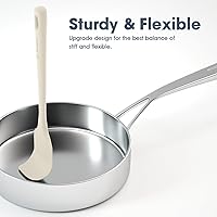 Vista 4 de 5 Pieces Silicone Spatula Set, Food Grade Rubber Spatula, Upgrade Strong Handle with Ergonomic Grip, Heat Resistant Up to 600°F for Nonstick