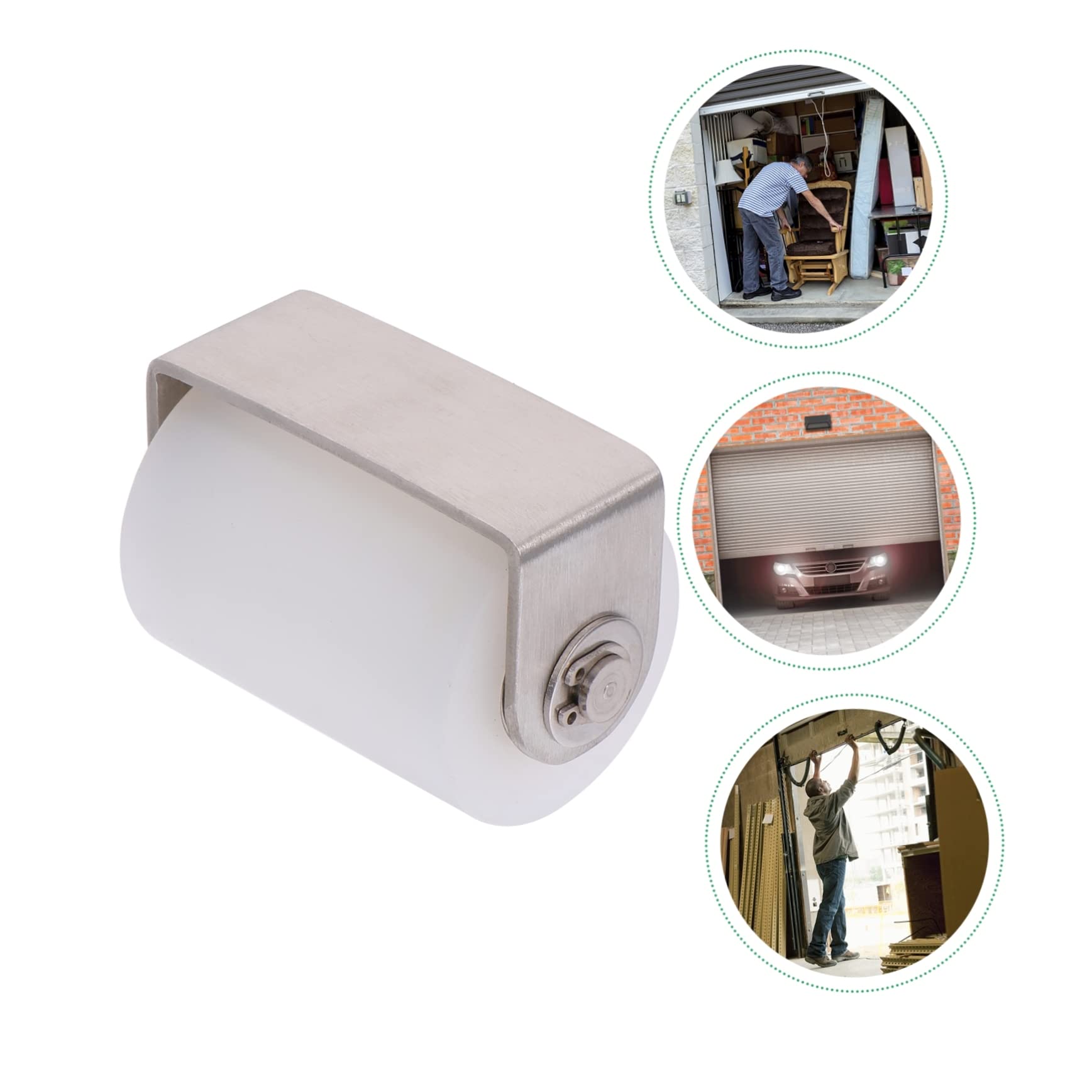 VILLCASE Rueda De Posicionamiento De Polea Para Puerta Corredera Guía De Rueda De Polea Acero Inoxidable Para Puerta Enrollable
