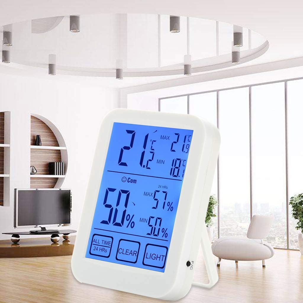 Termometr pokojowy - elektroniczny miernik temperatury i wilgotności, termometr pokojowy