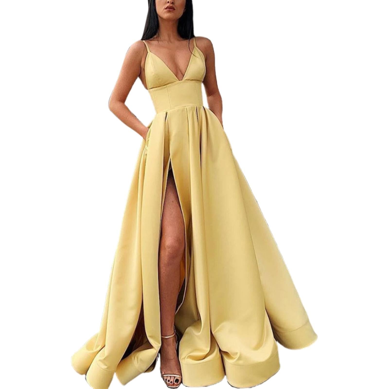 Robe de soirée longue rouge slim fit avec décolleté plongeant - 6