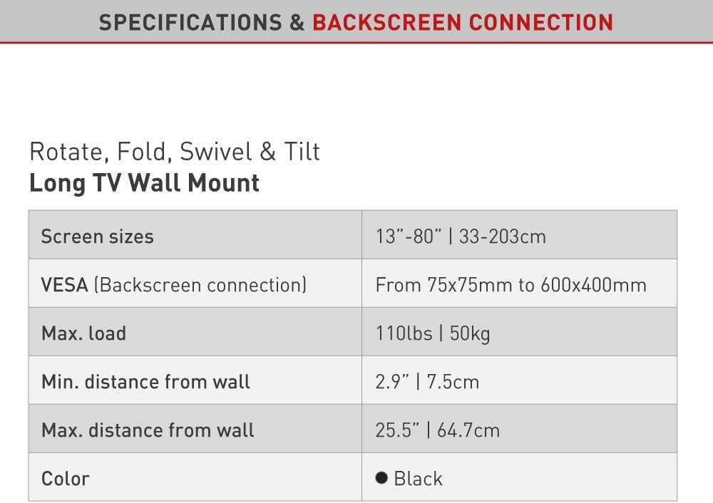 Exсluѕіvе Barkan TV Wall Mount, 13-80 inch Full Motion Articulating - 4 Movement Flat/Curved Screen Bracket, Holds up to 110lbs, Patented, Fits LED OLED LCD, Metallic Black (4400.B) 🛒 Crаzу Dеаlѕ Barkan TV Wall Mount, 13-80 inch Full Motion Articulating - 4 Movement Flat/Curved Screen Bracket, Holds up to 110lbs, Patented, Fits LED OLED LCD, Metallic Black (4400.B)