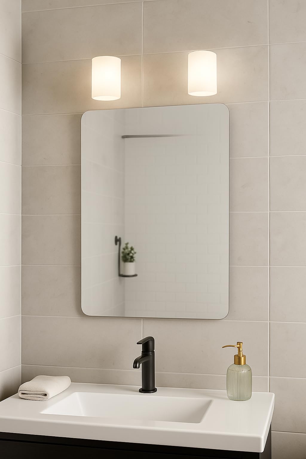 12x18 Inch Wall Mirror Frameless Glass with Smooth Edges – Space-Saving, Stylish Addition to Bathrooms, Bedrooms, or Compact Living Areas-image-7