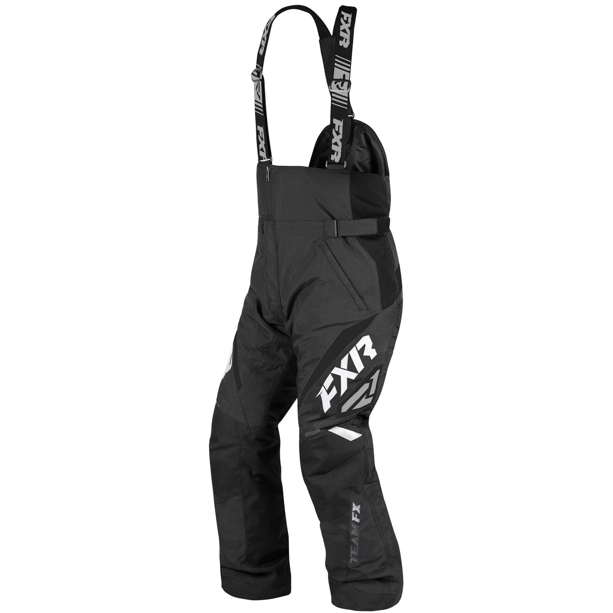FXR Team FX Snowmobile Pants HydrX Pro Thermal Insulated Black Snow Bibs - XX-Large
