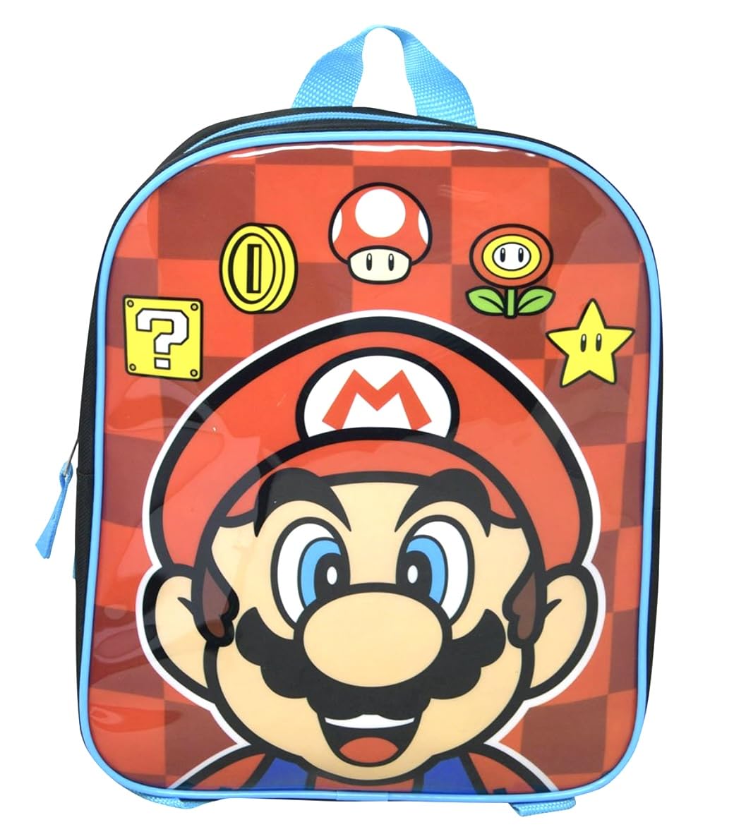 Accessory InnovationsSuper Mario 11 Inches Backpack, Red, Red