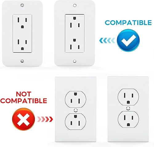 Miniatura 2 de Soporte de pared de metal para enchufes Decora, organizador de baño y cocina con almacenamiento de cables, soporte para cepillos de dientes de