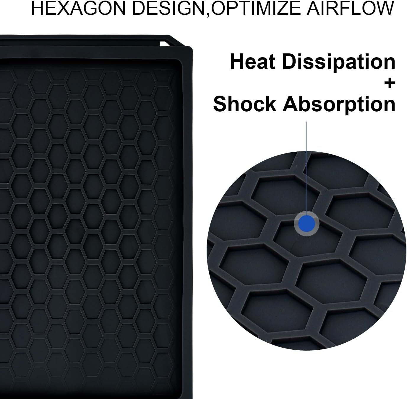 Starlink Gen 3 Protective Cover Case, Starlink Standard Gen 3 Case for Satellite Dish, Silicone Protector Cover for Starlink Standard, Waterproof,Impact Resistant to Rocks/Sand/Hail（Black）