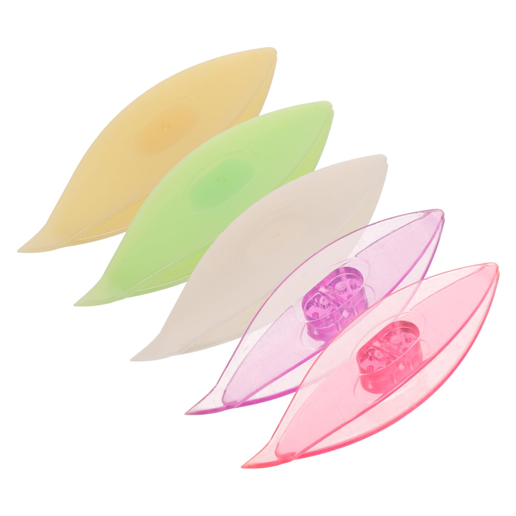 Sewroro 25stücke Kunststoff-tatting-shuttles Für Und Webarbeiten Multifunktionale Bastelwerkzeuge Leuchtenden Farben Transparent Transparent