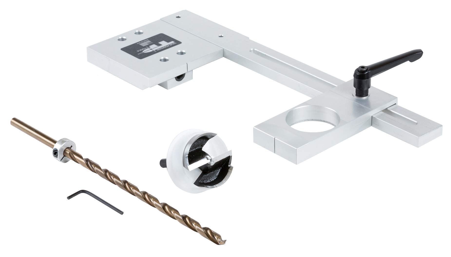 Cabinet Light Jig 2-1/4? Forstner Bit Only with Case - for LED Puck and Strips - Made in USA - True Position Tools
