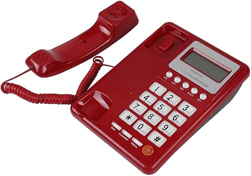 Teléfono con cable con cable, Teléfono con cable de hotel en casa, Teléfono de escritorio Teléfono fijo de oficina Teléfono fijo, Pantalla de