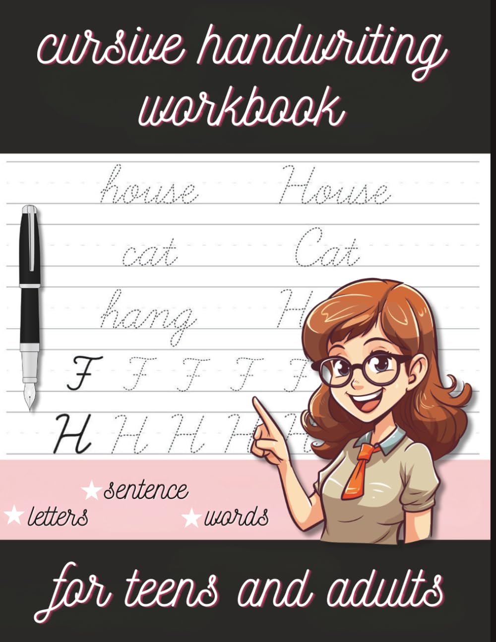cursive handwriting workbook for teens and adults