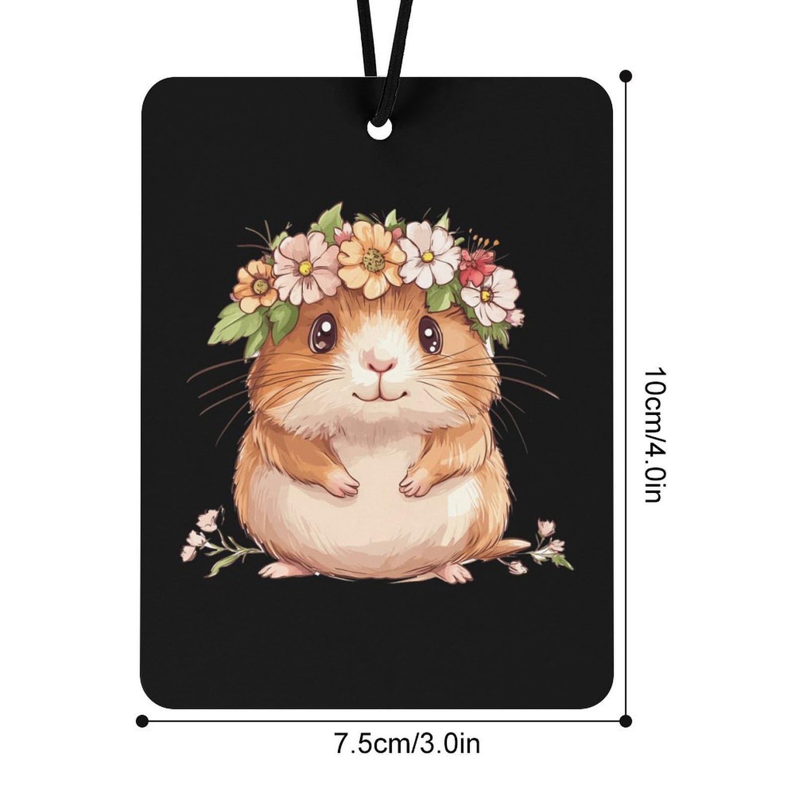 Hamster Car Air Freshener Hanging Aromatherapy Tablets for Car Accessories Square
