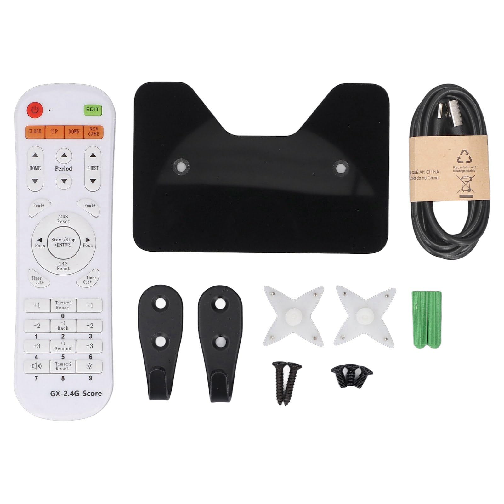 Tabellone Segnapunti Elettronico a LED, Display a LED Luminoso a 6 Cifre 1-99 Segnapunti Digitale con Telecomando, Tabellone Elettronico per Pallacanestro per Pallavolo, Basket, Calcio