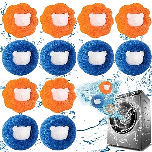 Kit 12 Boules Anti Poils Machine à Laver