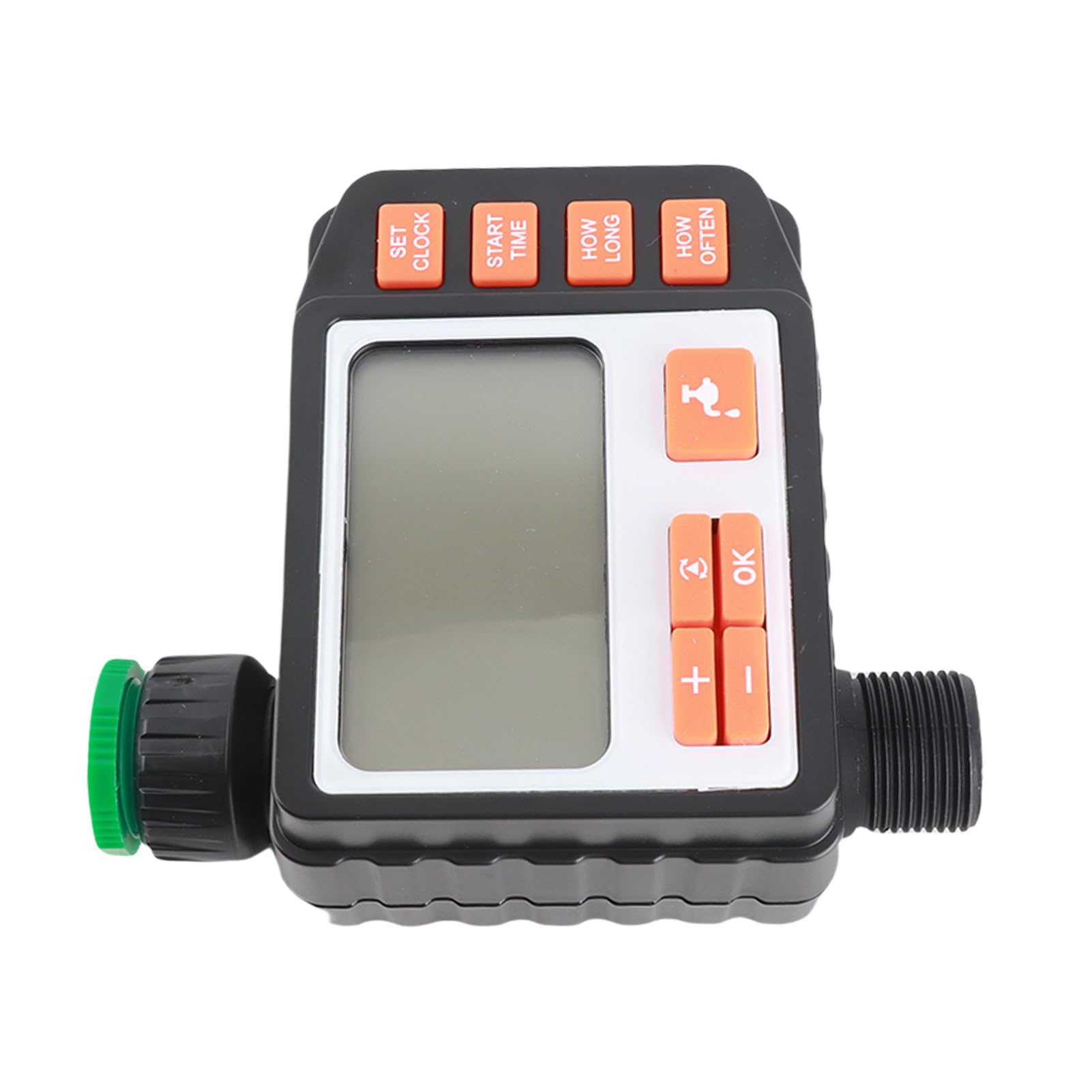 Kit per l' HUIOP BXJ-009 Kit irrigazione a goccia, timer digitale per rubinetto dell'acqua, timer per sistema di irrigazione, controller con tubo di distribuzione, ugelli regolabili, set di irrigaz