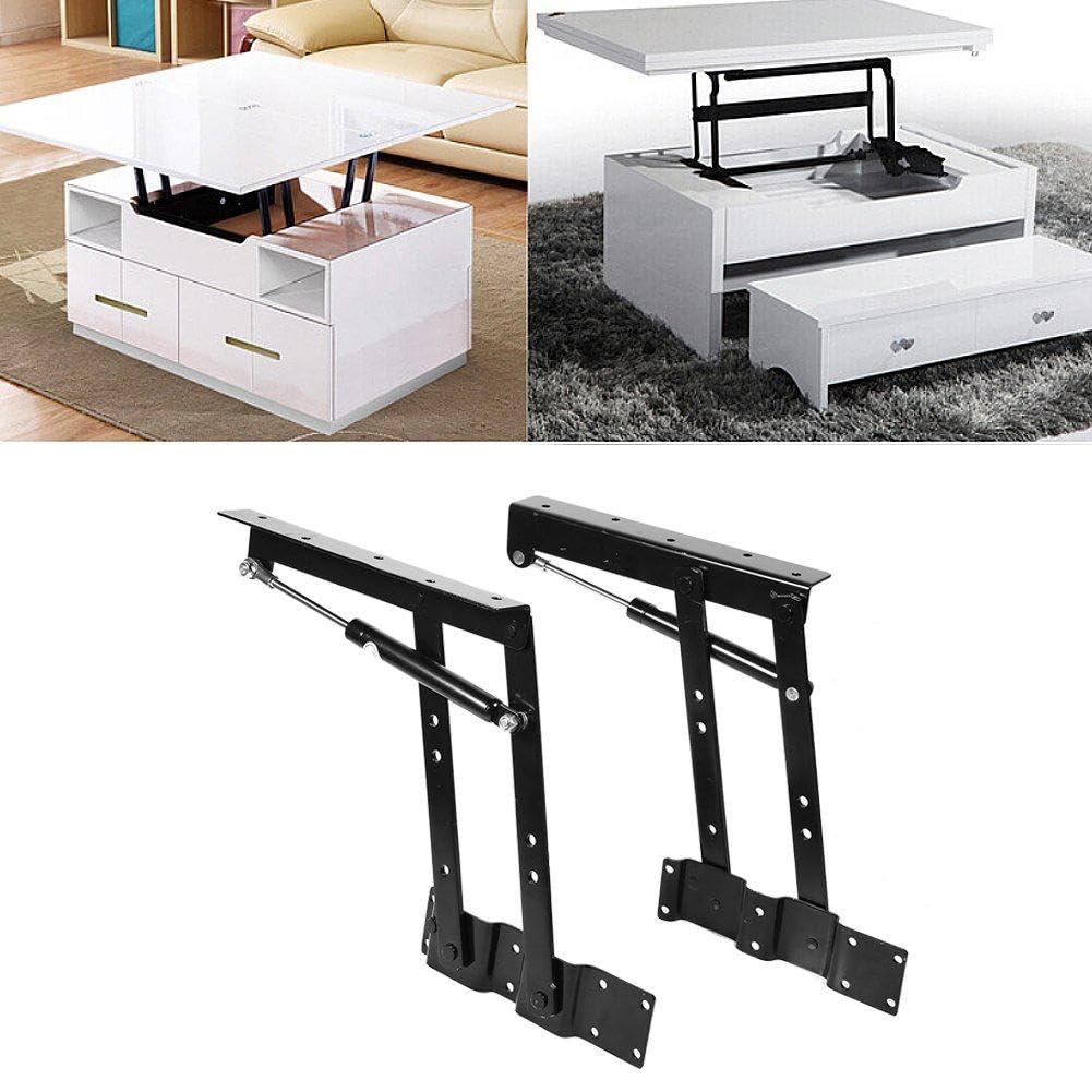 Innofur Lift Up Coffee Table Hinge Mechanism | Modern Top Lifting Frame Hardware | Spring Loaded Furniture Hinges-picture-31