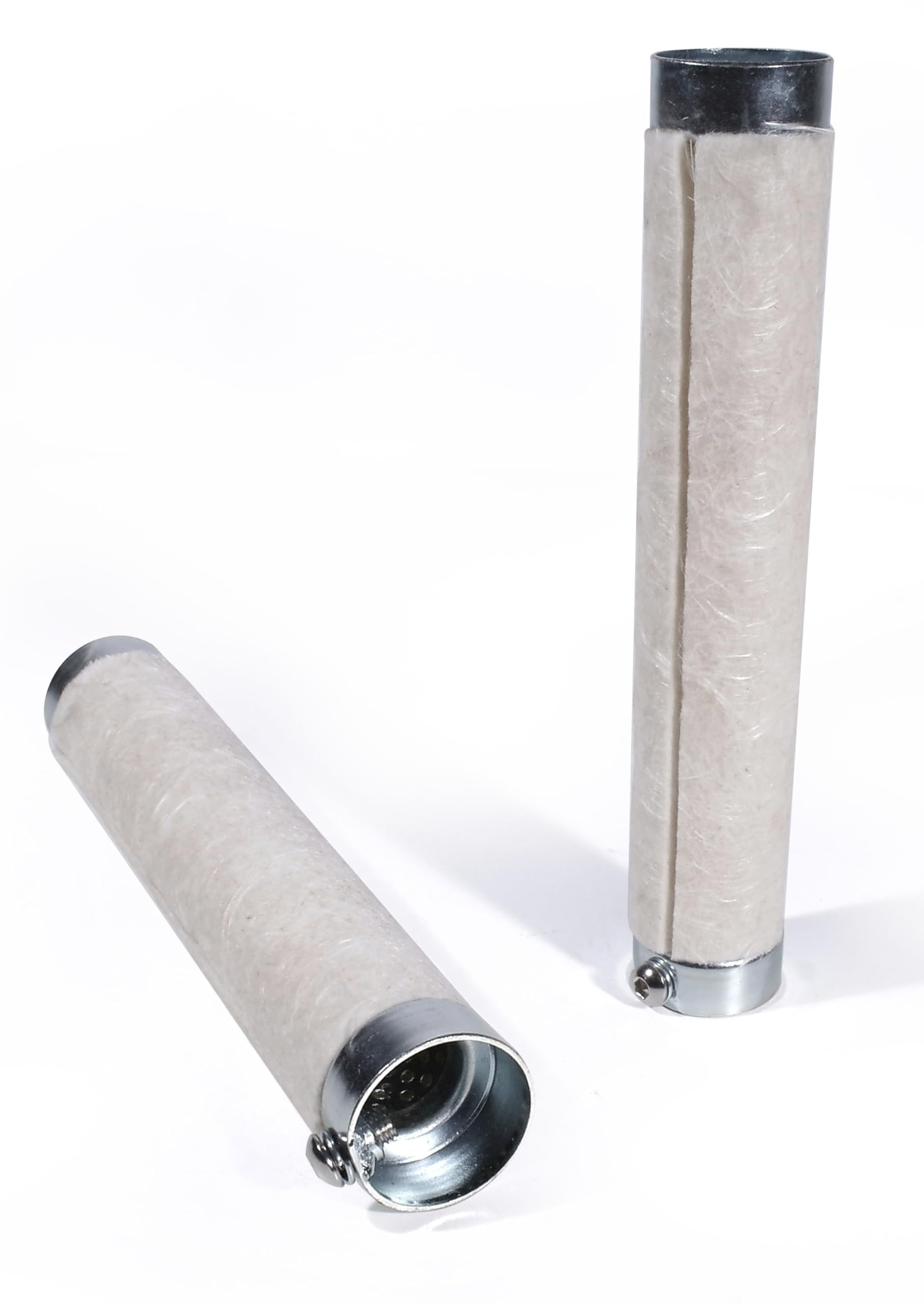Schalldämpfer Einsatz DB Killer 35 x 205 mm Performance Baffle für 1 1/2 Zoll Krümmer Motorrad Auspuff Schalldämpfereinsatz mit Dämmung verzinkter Stahl montagefertig universell verwendbar