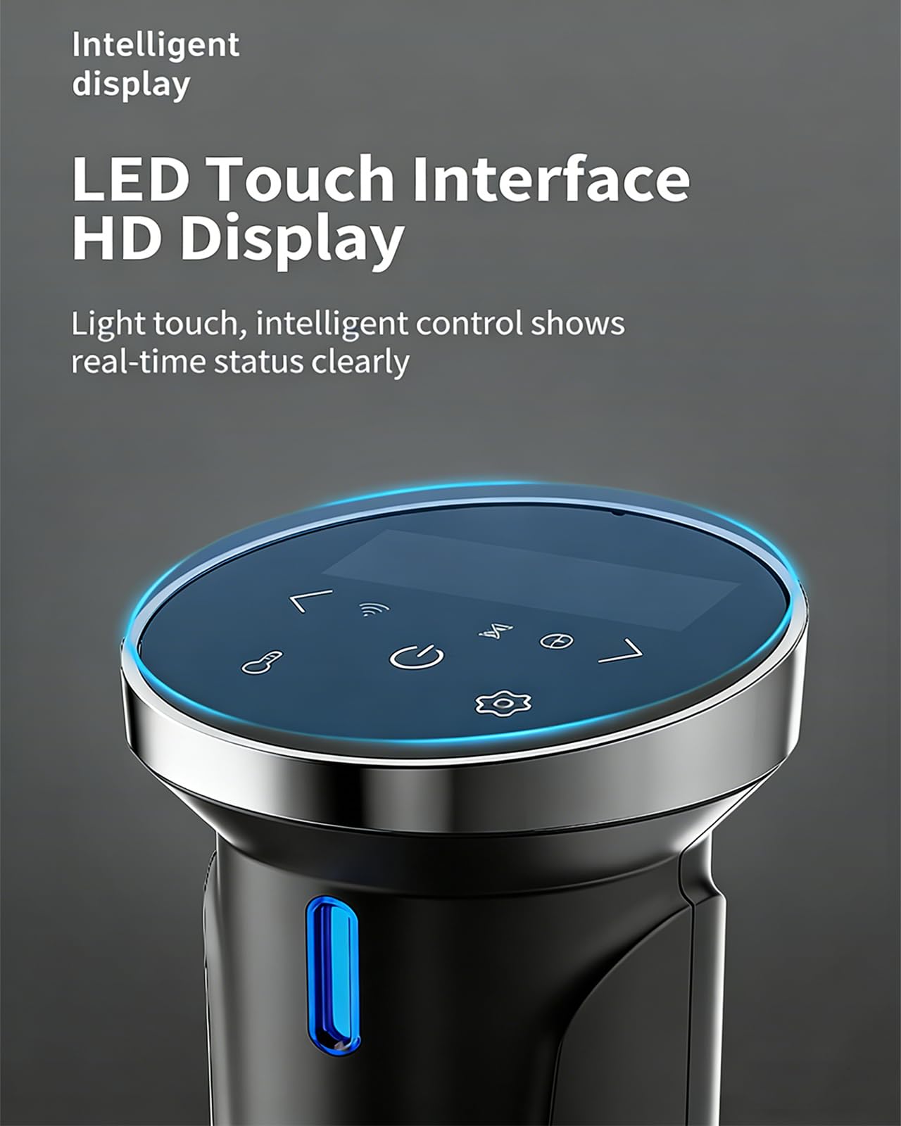 Machine Sous Vide 1100 W, Bain-marie À Circulation D'immersion Thermique avec Panneau de Commande À Écran Tactile, Protection de Sécurité Complète, Contrôle Wifi, Cuisinière de Précision pour Maison