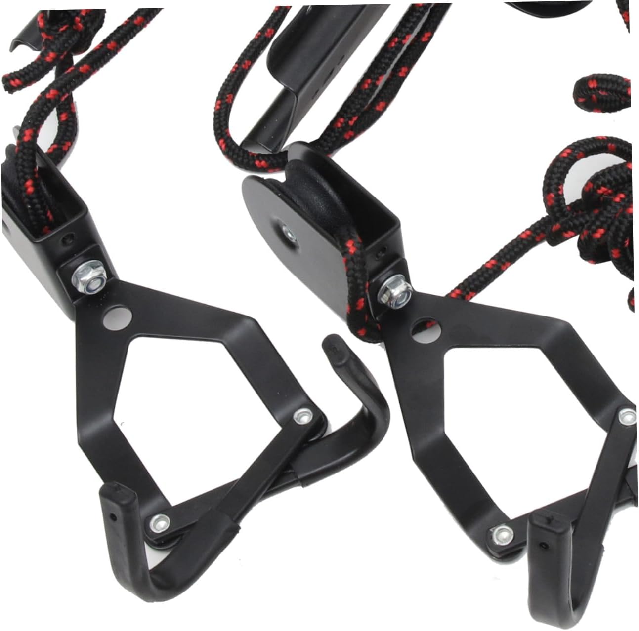 1 Set Wall Mount Bicycle Hanger Ceiling Bike Rack for Garage Storage Heavy Duty Bike Hook Finish