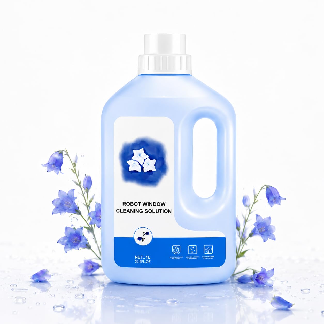1 l środek czyszczący do robotów okiennych ECOVACS Winbot W1, W2, Mini & Mini2, W2S | Winbot W1 Pro, W2, W2 Pro Omni, Winbot Mini&Mini2, W2S, płyn do czyszczenia szyb bez smug do robota do mycia okien