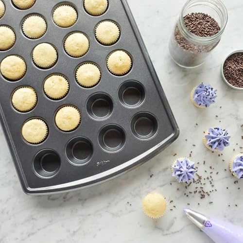 Wilton Advance Select Premium Non-Stick Mini Muffin Pan, 24-Cup, Steel, Silver #TOP3