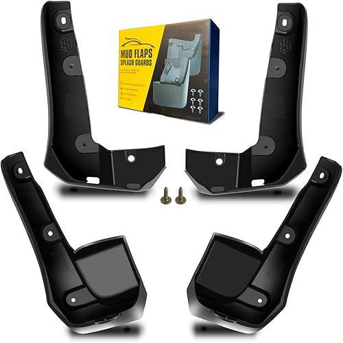 Aletas de barro aptas para sedán Ho-nda Civic de 4 puertas 2016-2019 (no compatible con submodelo no Si y Sport), guardabarros dedicado para