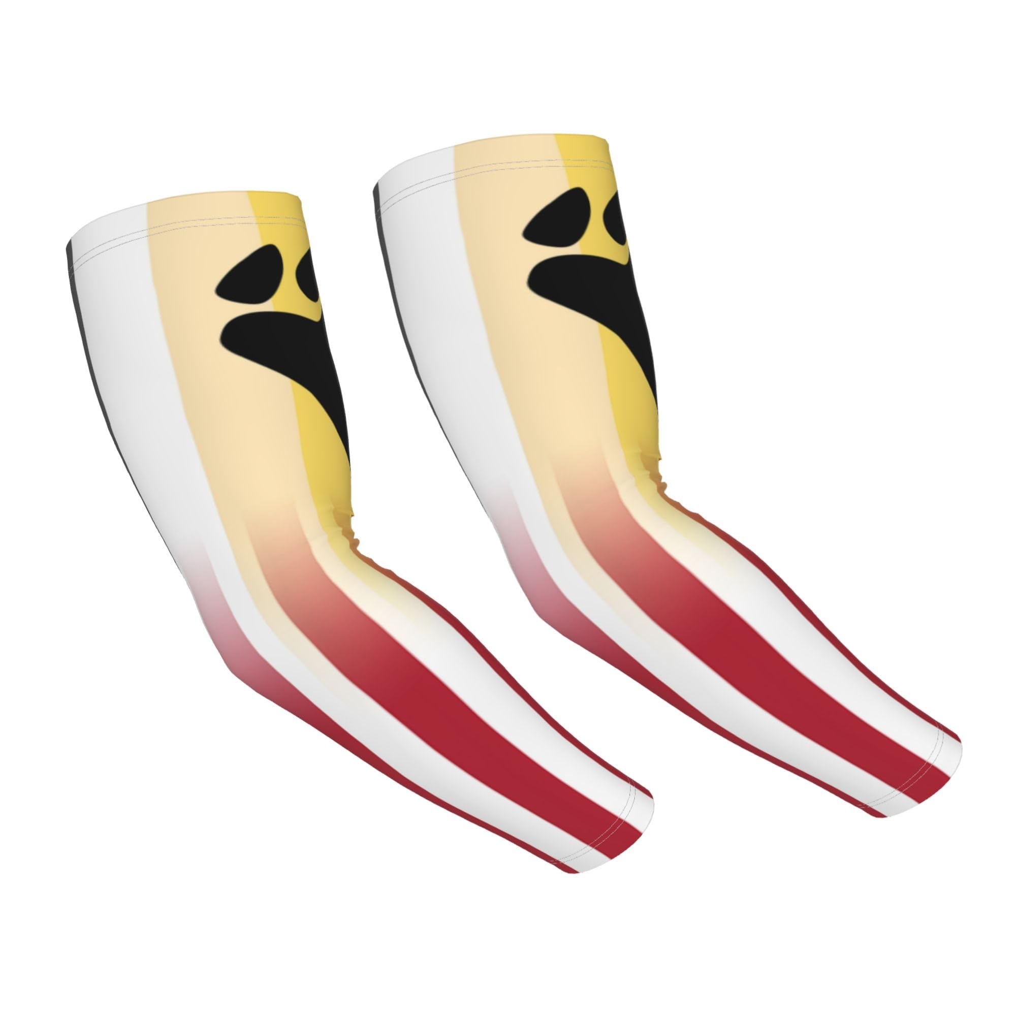 TZT American flag bear pride flag Adult Ice Silk Sun Protection Arm Sleeves Gardening Outdoor Sleeves