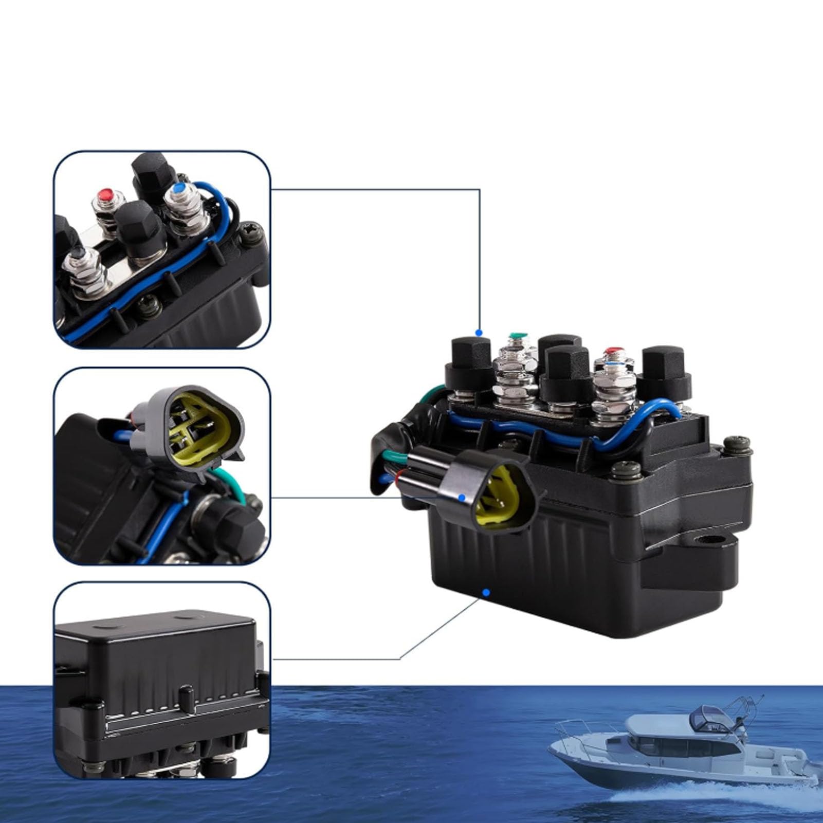 Akozon Przekaźnik Pochylenia Zasilania 61A 81950 01 00,12 V DC 61A ze