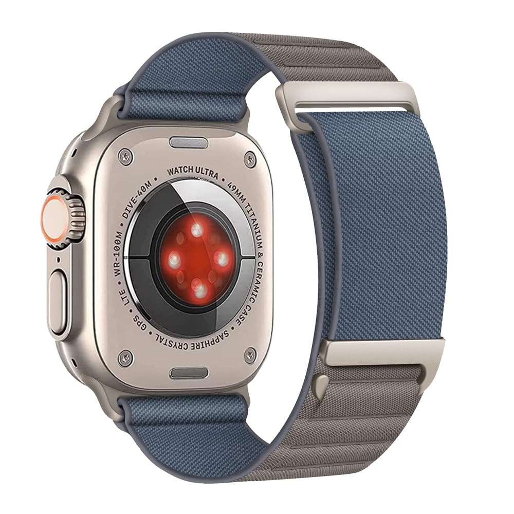 Aizgalxor Alpine Loop Armband Kompatibel mit Apple Watch Ultra 49mm 46mm 45mm 44mm 42mm(Series 3/2/1), Sport Geflochten Ersatzarmbänder Kompatibel für iWatch Ultra 2/Series 10/9/8/7/6/5/4/3/2/1/SE