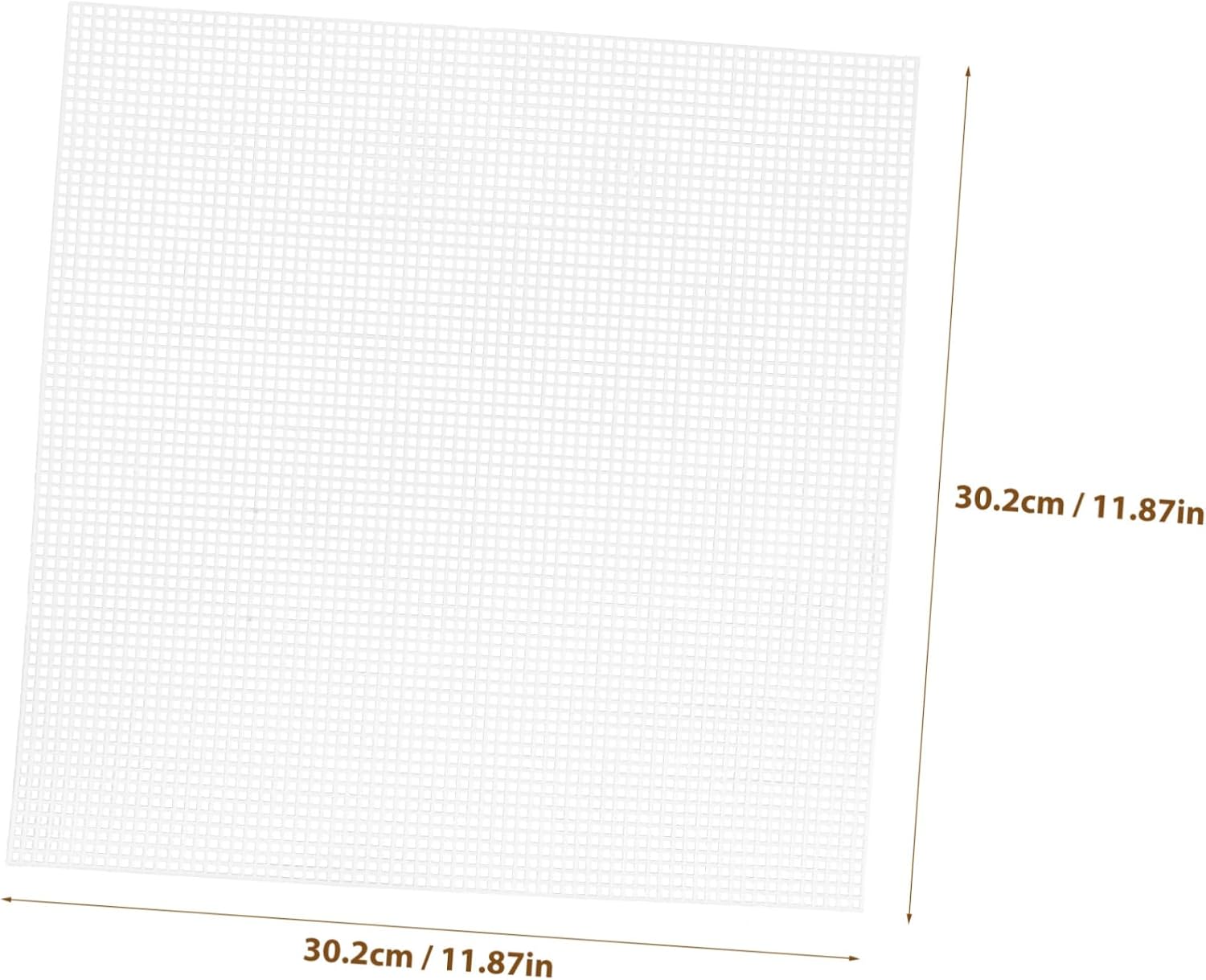Anneome 10pcs Plastic Canvas Kit Braided Hook Bag Material Cross Stitch Sheets for Quilting Knitting